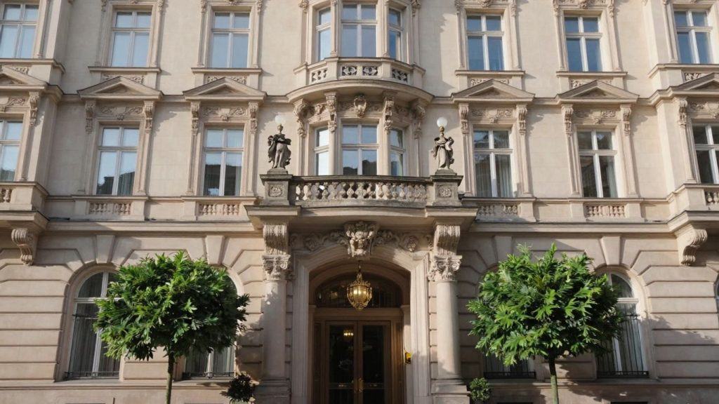 Elegantes 4-Sterne-Hotel in Charlottenburg, West-Berlin.